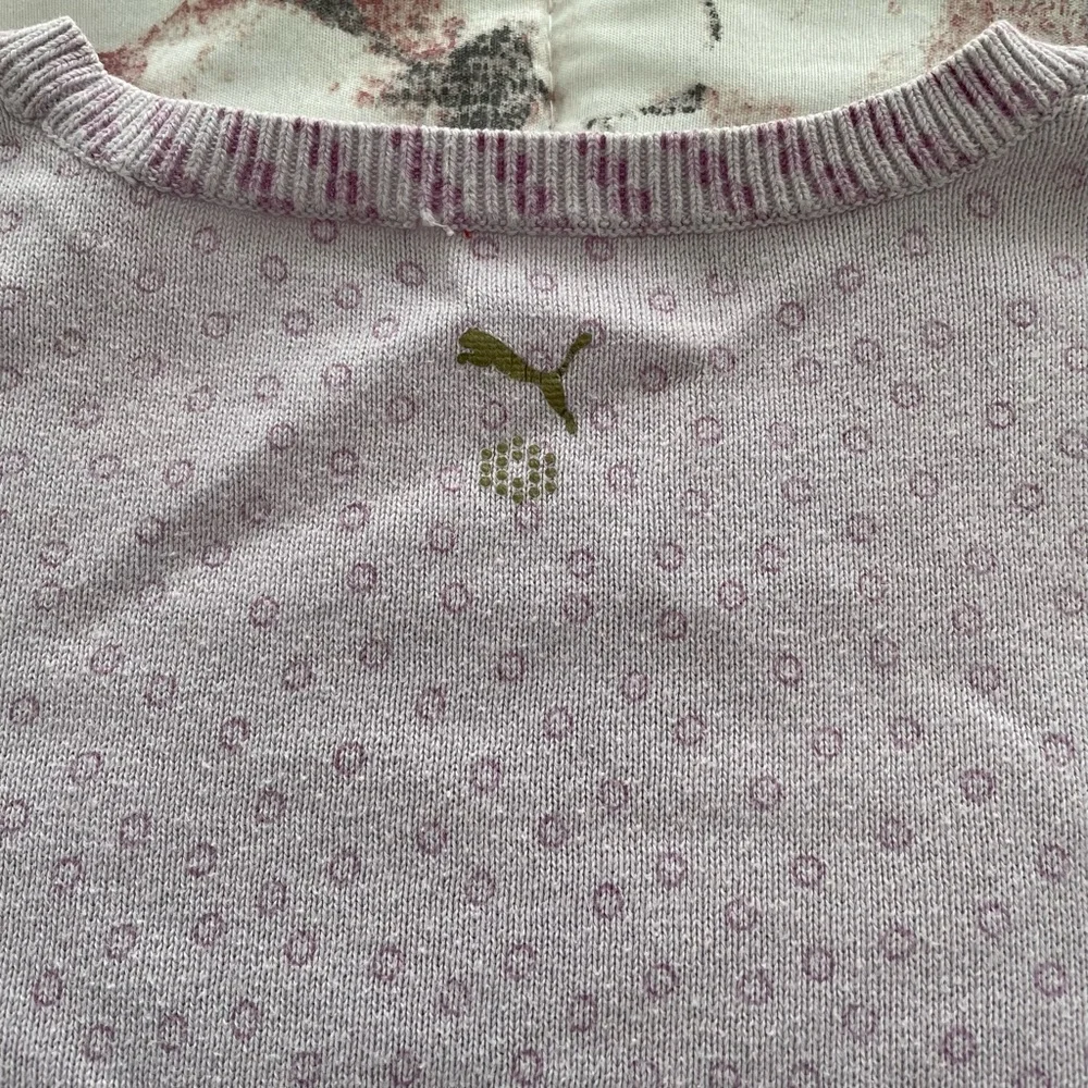 Puma Y2K lavender animal prints cotton preppy academia summer golf vest, size S